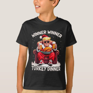 Groovy Xmas Trump Winner Winner Turkey Dinner Than T-Shirt