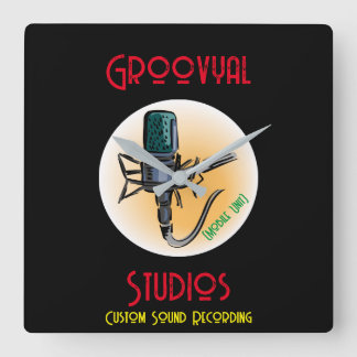 Groovyal Studios T-Shirt Square Wall Clock