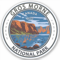 Gros Morne National Park Canada Travel Art Vintage