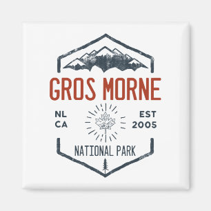 Gros Morne National Park Canada Vintage Distressed Magnet