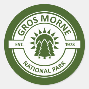 Gros Morne National Park Classic Round Sticker