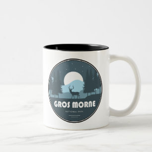 Gros Morne National Park Deer Two-Tone Coffee Mug
