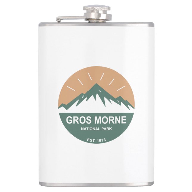 Gros Morne National Park Hip Flask (Front)