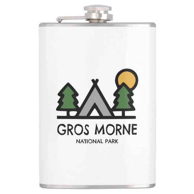 Gros Morne National Park Hip Flask (Front)