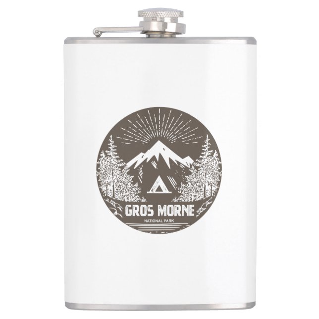 Gros Morne National Park Hip Flask (Front)