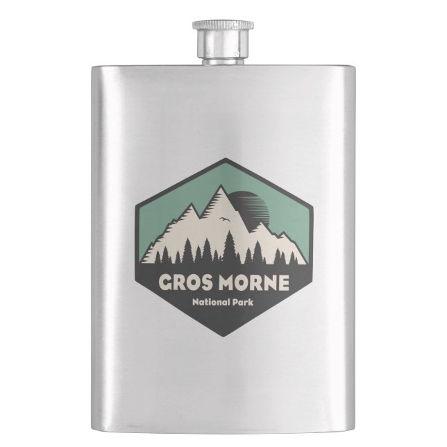 Gros Morne National Park Hip Flask (Front)