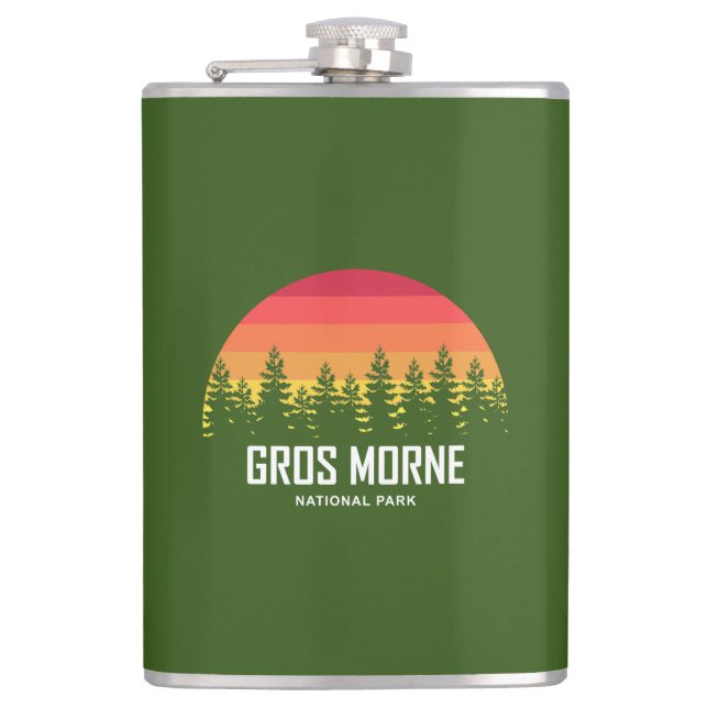 Gros Morne National Park Hip Flask (Front)
