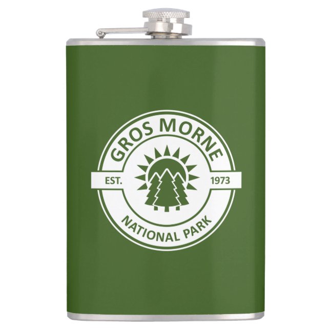 Gros Morne National Park Hip Flask (Front)