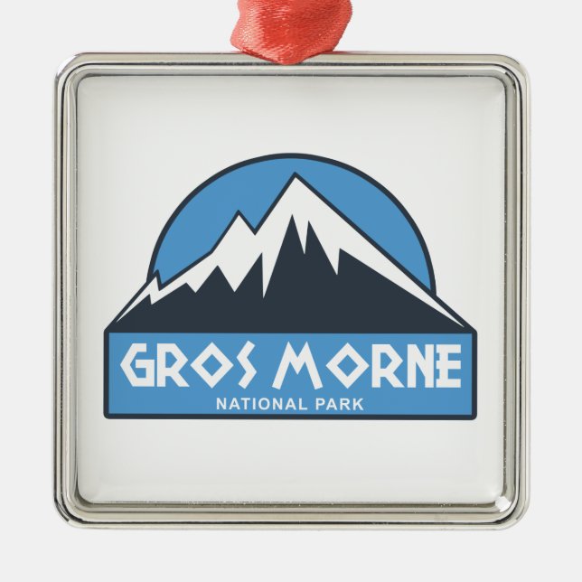 Gros Morne National Park Metal Tree Decoration (Front)
