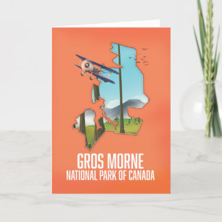 Gros Morne national park of canada map Card