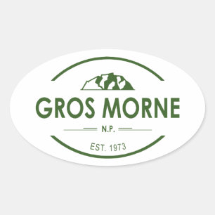 Gros Morne National Park Oval Sticker