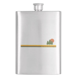 Gros Morne National Park Pine Trees Sun Hip Flask