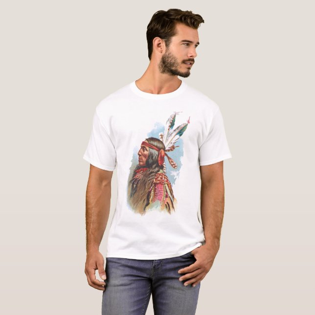 Gros Ventre Chief: Lean Wolf T-Shirt (Front Full)