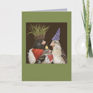 Grosbeak family card