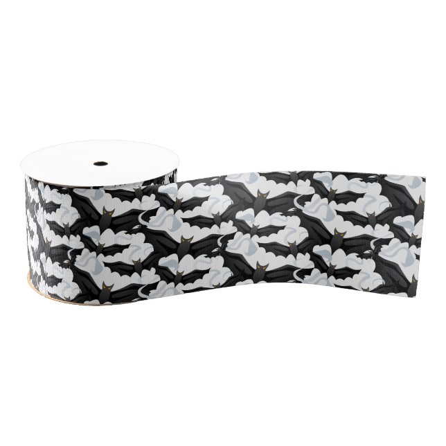 Grosgrain Ribbon-Halloween Bats Ribbon (Spool)