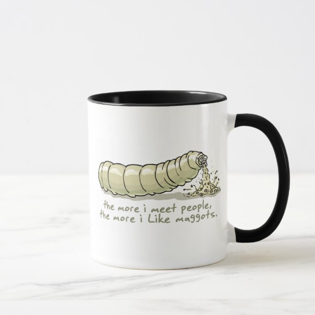 Gross Maggot Gear by Mudge Studios Mug (Right)