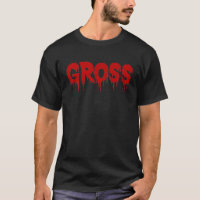 Gross  Words Horror Themed Blood Red