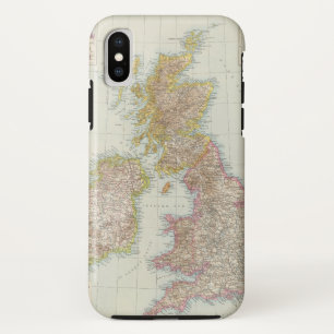 Grossbritannien, Irland - Map of UK, Ireland iPhone X Case
