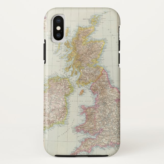 Grossbritannien, Irland - Map of UK, Ireland Case-Mate iPhone Case (Back)