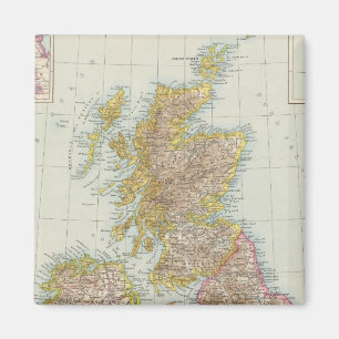 Grossbritannien, Irland - Map of UK, Ireland Magnet