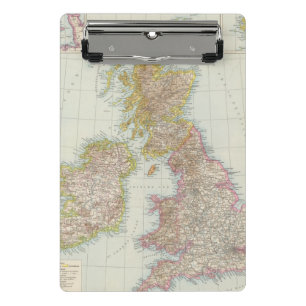 Grossbritannien, Irland - Map of UK, Ireland Mini Clipboard
