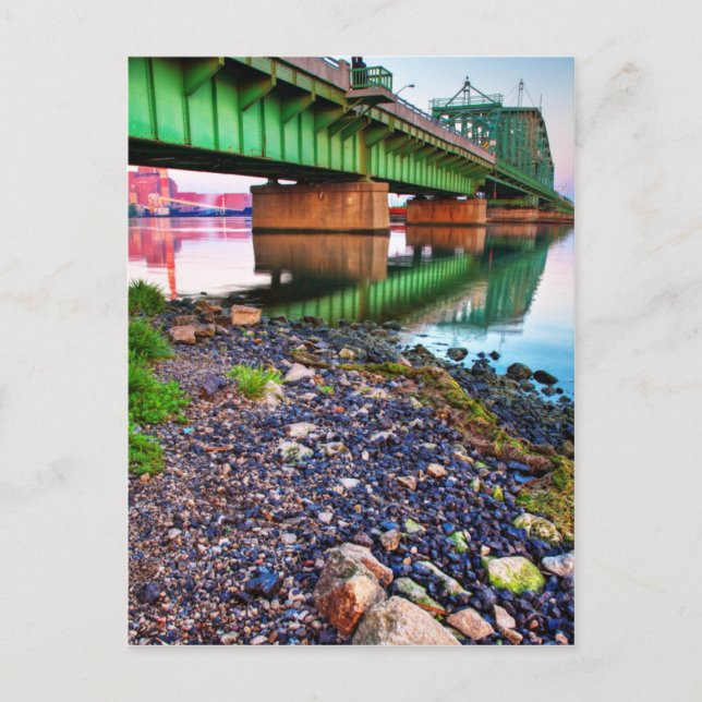 Grosse Ile Parkway Bridge Sunrise II Postcard (Front)