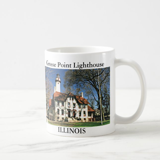 Grosse Point Lighthouse, Illinois Mug (Right)