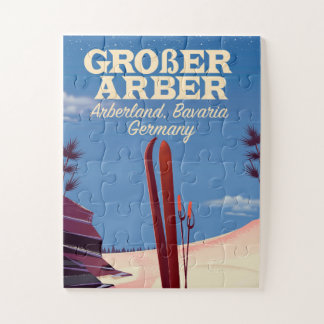 Großer Arber, Arberland, Bavarian German ski Jigsaw Puzzle