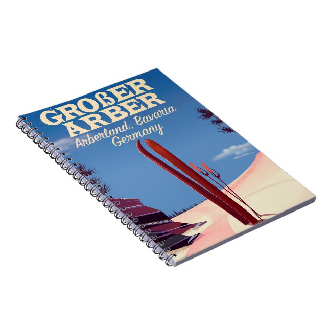 Großer Arber, Arberland, Bavarian German ski Notebook (Right Side)
