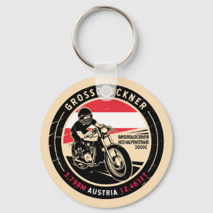 Grossglockner Austria Motorcycle Key Ring