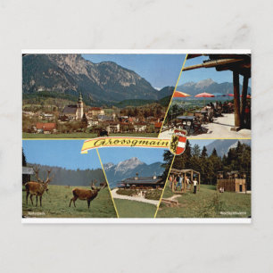 Grossgmain Vintage Austrian Alpine Multiview Postcard