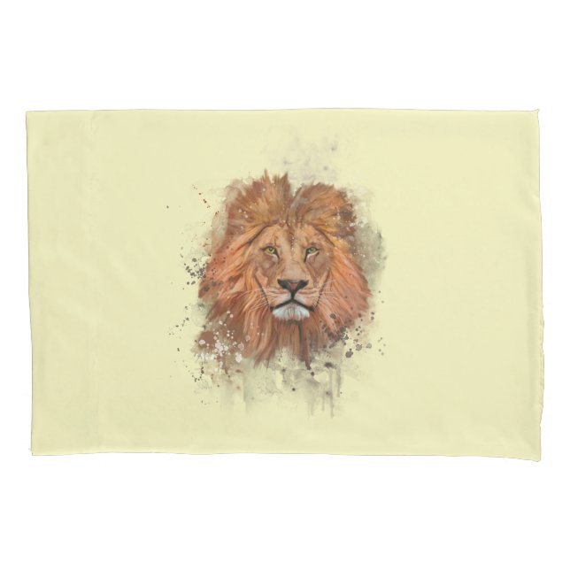 Großkatze Big Cat Löwe lion Pillowcase (Front)