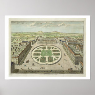 Grosvenor Square, for 'Stow's Survey of London', p Poster