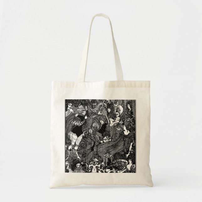 Grotesque Cave of Spleen, by Aubrey Beardsley Tote Bag (Front)
