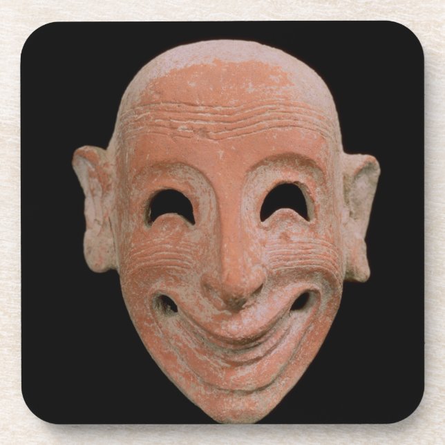Grotesque mask, from Motya, 6th century BC (terrac Coaster (Front)