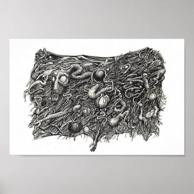 Grotesque Number 1, by Brian Benson, Poster (Front)