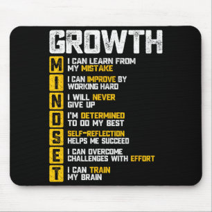 Groth Mindset Motivational Saying Inspirational Ro Mouse Mat