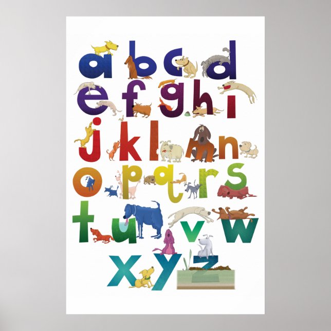 Grotke Alphabet Dogs Poster (Front)