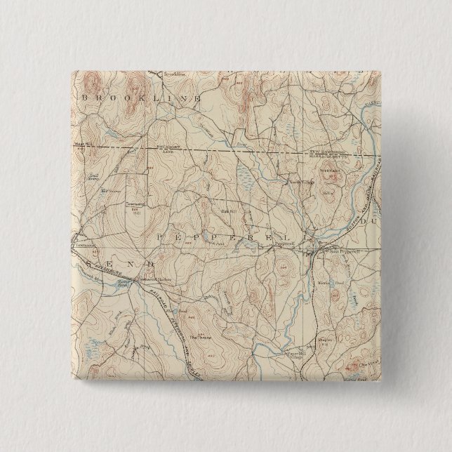 Groton, Massachusetts 15 Cm Square Badge (Front)