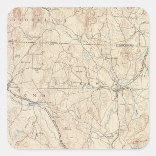 Groton, Massachusetts Square Sticker