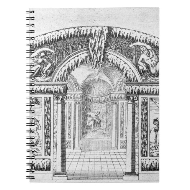 Grotto design from 'The Gardens of Wilton', publis Notebook (Front)