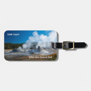 Grotto Geyser Yellowstone National Park Luggage Tag