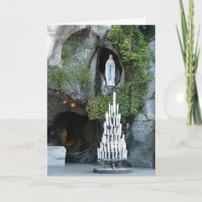 Grotto of Massabielle, Lourdes, France -  Card (Front)