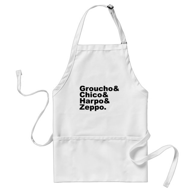 Groucho & Chico & Harpo & Zeppo Standard Apron (Front)