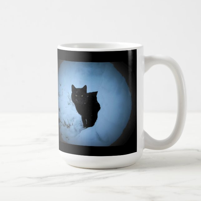 Groucho Marx black cat quote Coffee Mug (Right)