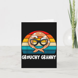 Grouchy Granny Funny Retro Vintage  Card