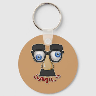 grouchy smile key ring