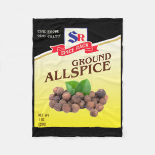 Ground Allspice Halloween Costume Unique Fun Foodi Fleece Blanket