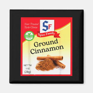 Ground Cinnamon Condiment Holiday Sce Group Costum Magnet