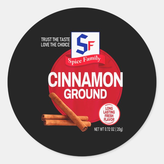 Ground Cinnamon Halloween Sce Costume Group Matchi Classic Round Sticker (Front)